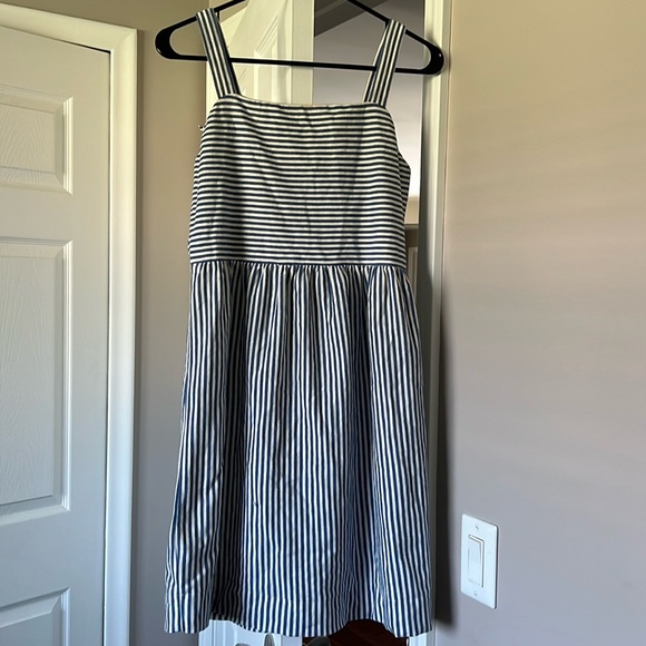 LOFT: by Ann Taylor Blue and White Striped Sundress - Picture 1 of 7
